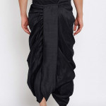 Men Black Solid Dhoti Pants