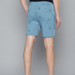 Men Blue Conversational Printed Lounge Shorts